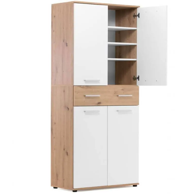 Esikukapp Jacky artisan tamm/valge