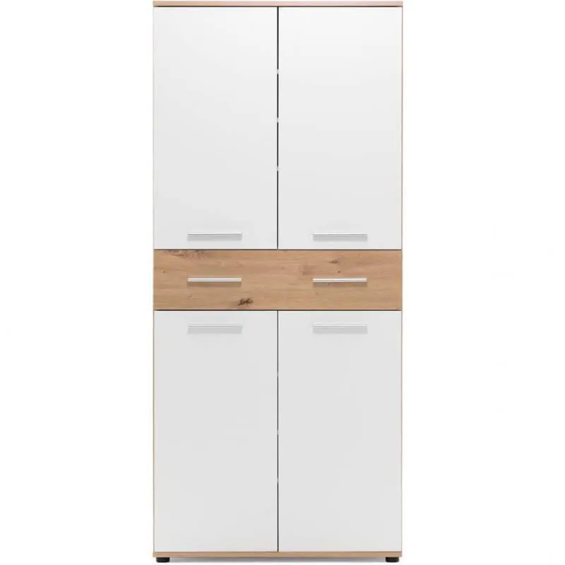 Esikukapp Jacky artisan tamm/valge
