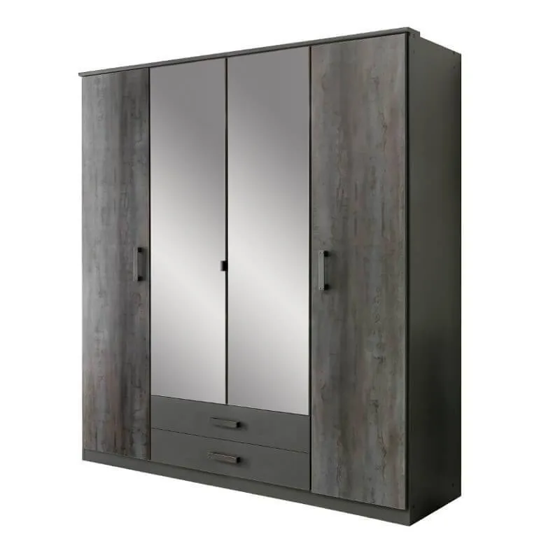 Riidekapp Duisburg grafiit/digiteras