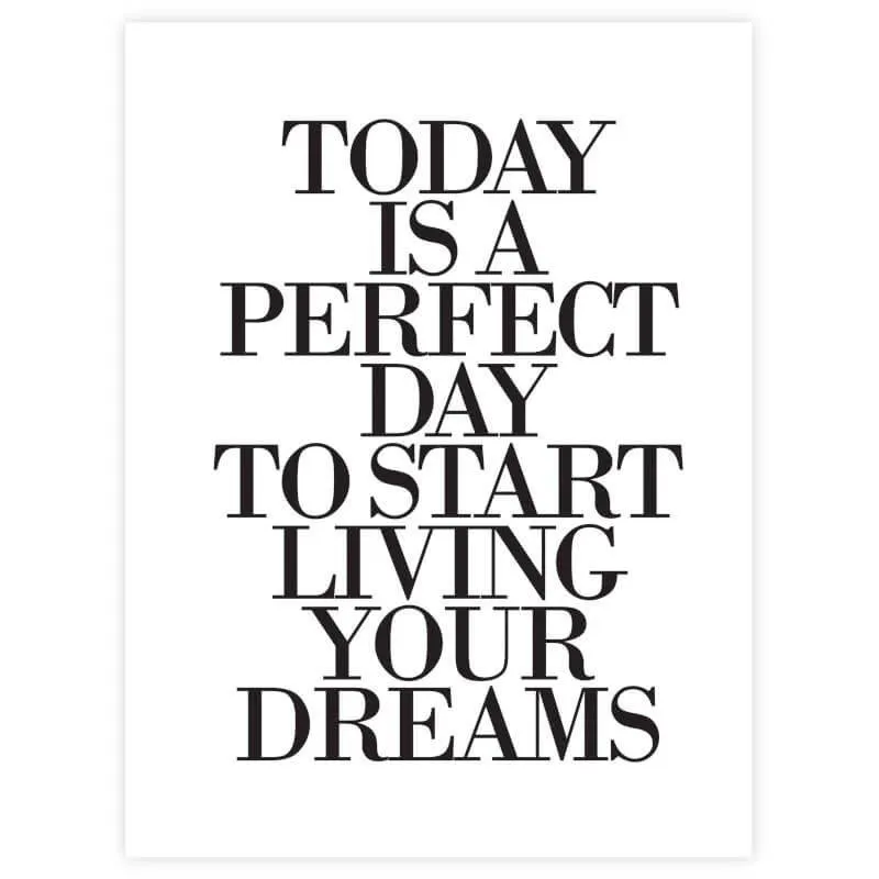 Poster Today 30x40 cm