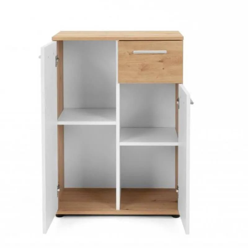 Kummut Jacky valge/artisan tamm