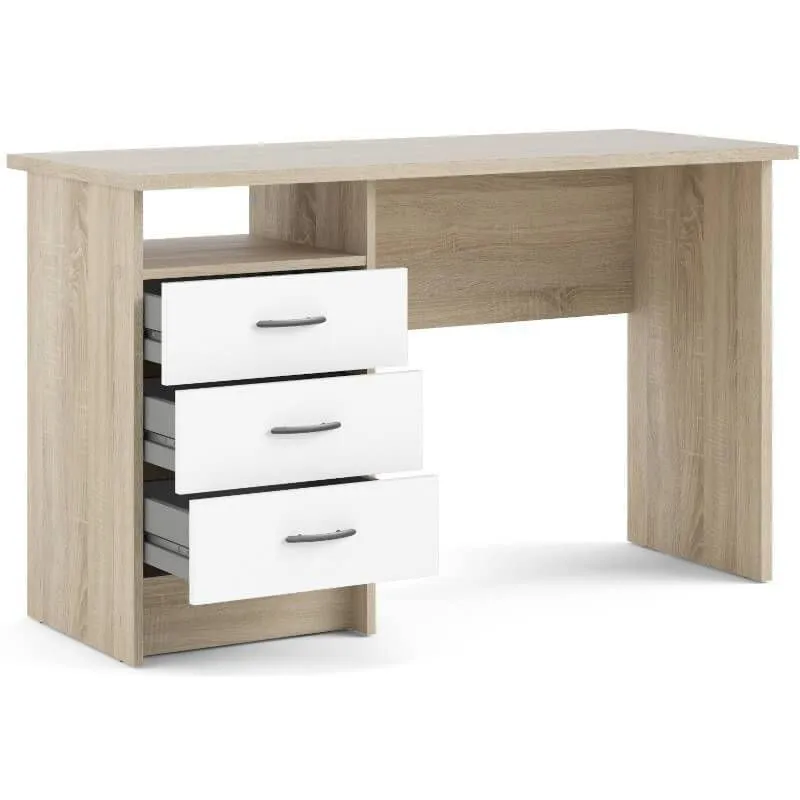 Kirjutuslaud Function 3s tamm/valge