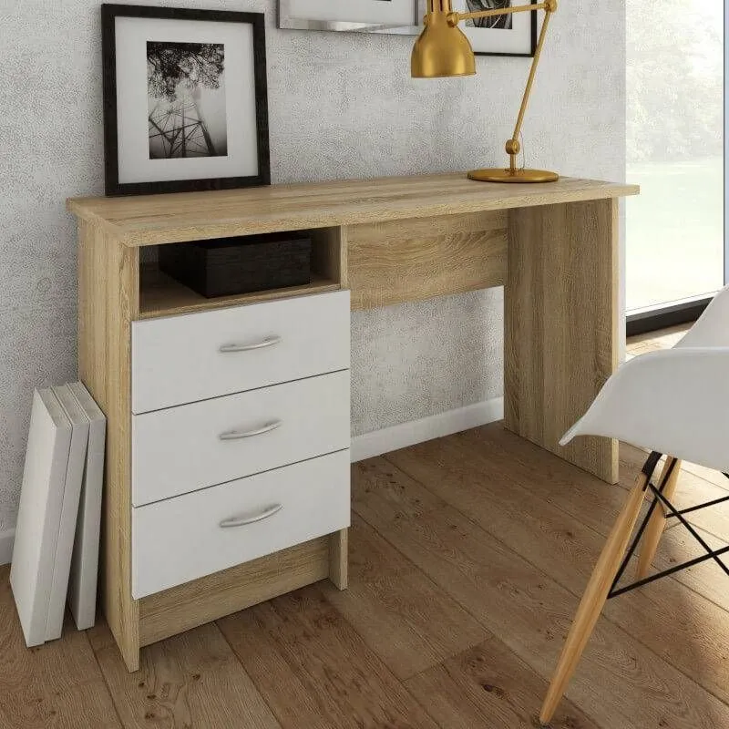 Kirjutuslaud Function 3s tamm/valge