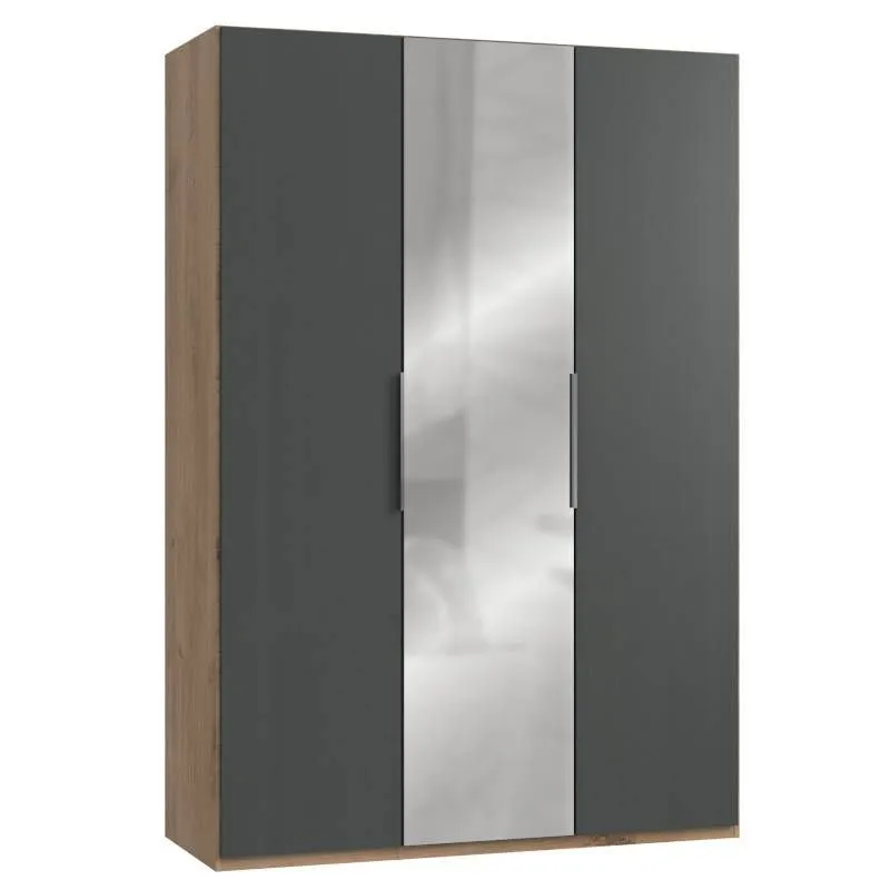 Riidekapp Level 36A grafiit/tammeplank