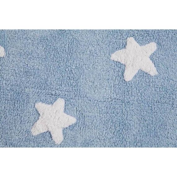 Lorena Canals puuvillane vaip Stars 120x160 cm sinine-valge