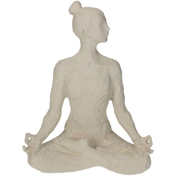 Dekoratiivne kuju Yoga Lotus H32.3 valge