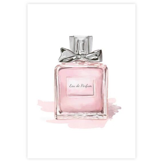 Poster Pink Parfum 21x30 roosa