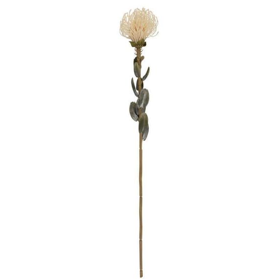 Kunstlill Protea H73 valge