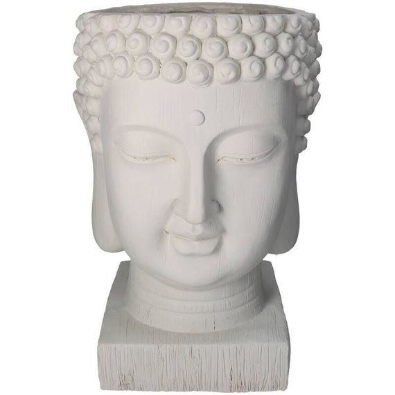 Lillepott Buddha H45 valge